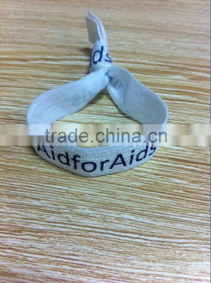 Simple customized logo elastic hair ties wholesale