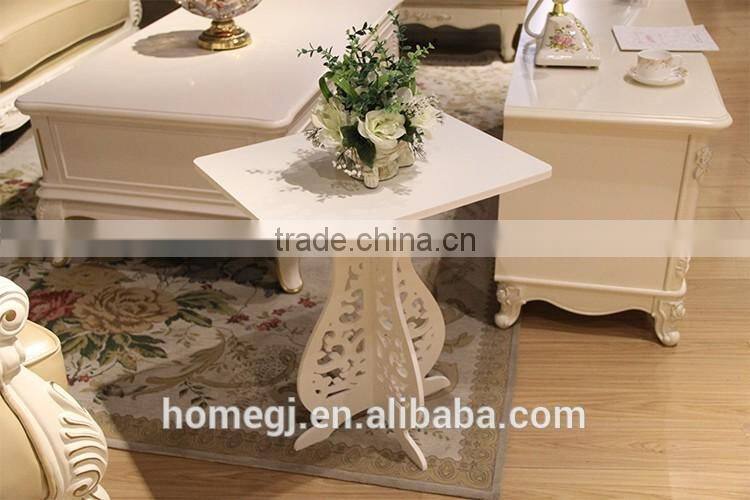wholesale price furniture of white hollow out small tea table