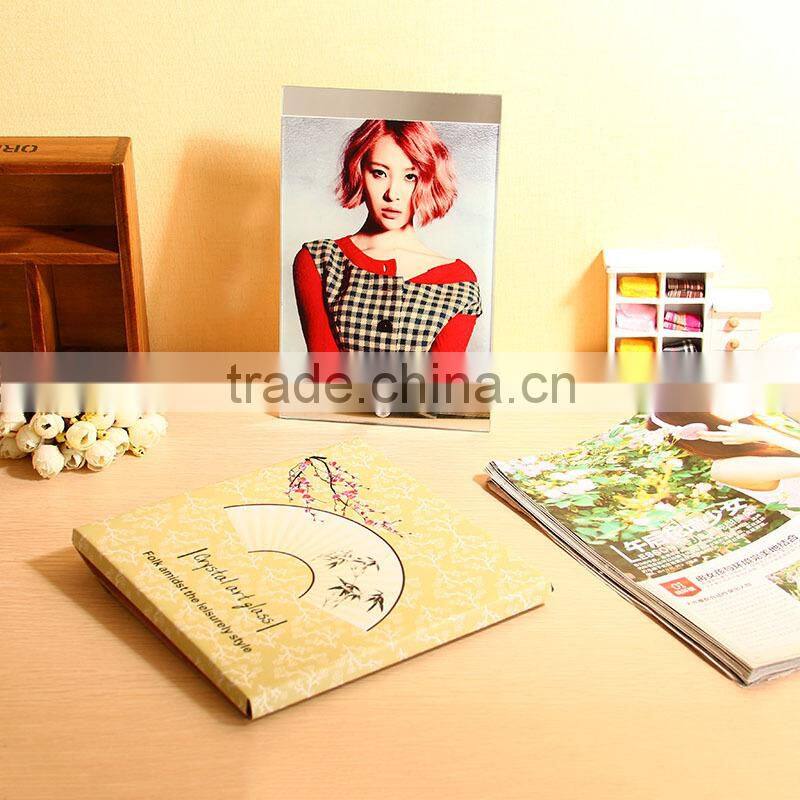 Rectangle shape glass photo frame as a wedding gift