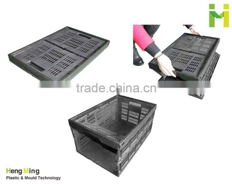 Foldable fruits logistic plastic crate plastic box