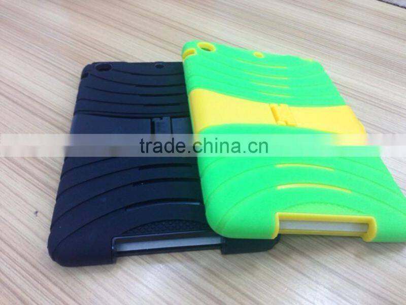 silicon with pc design for ipad mini case