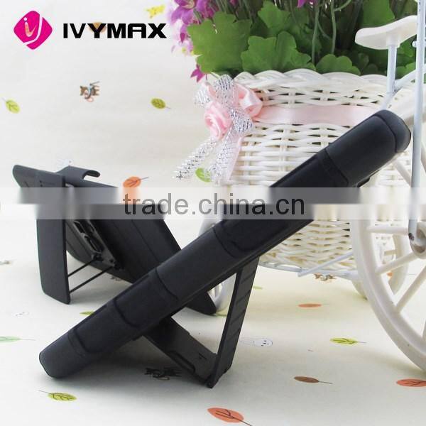IVYMAX distributor de accesorios para celulares black clip holster combo case for samsung grand prime G530 with kickstand