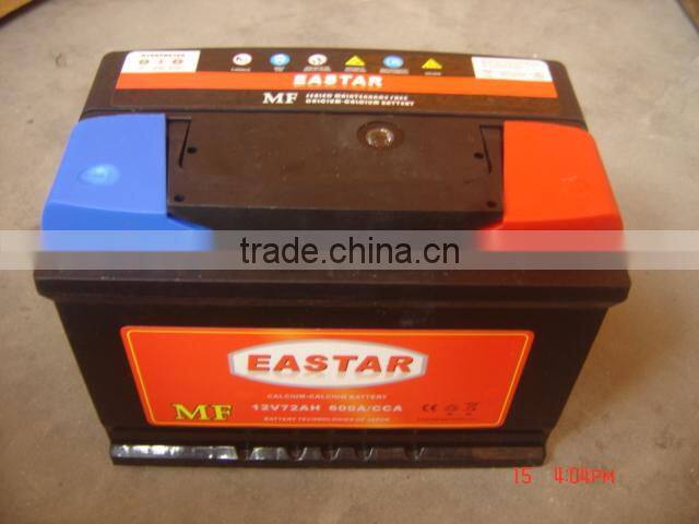 12 V MAINTENANCE FREE CAR BATTERY/ car battery
