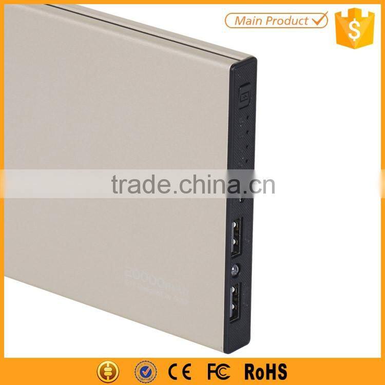 2016 new private power charger 20000mah with quich charging function