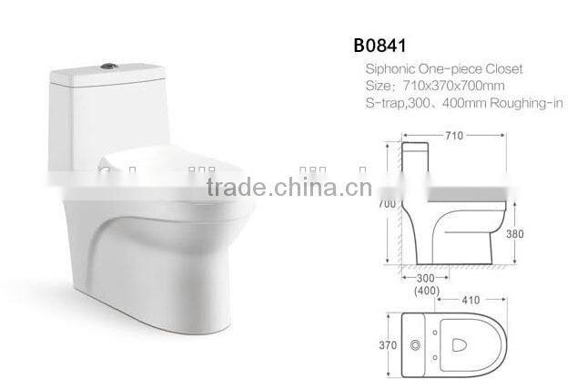Sanitary ware china water closet one-piece B0841