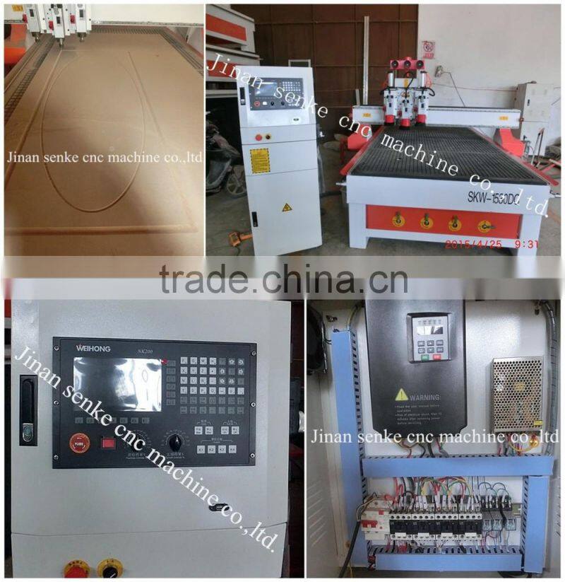 Setpper/Servo motor with high precision Square rail cnc making router machine NC-Studio controller 3d wood cutting cnc machine