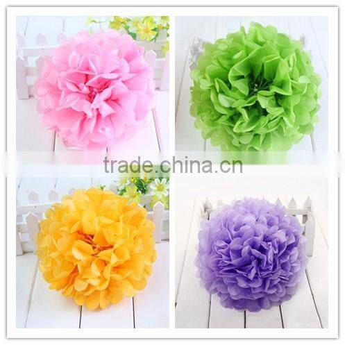 artificial tissue paper flower ball for your big day