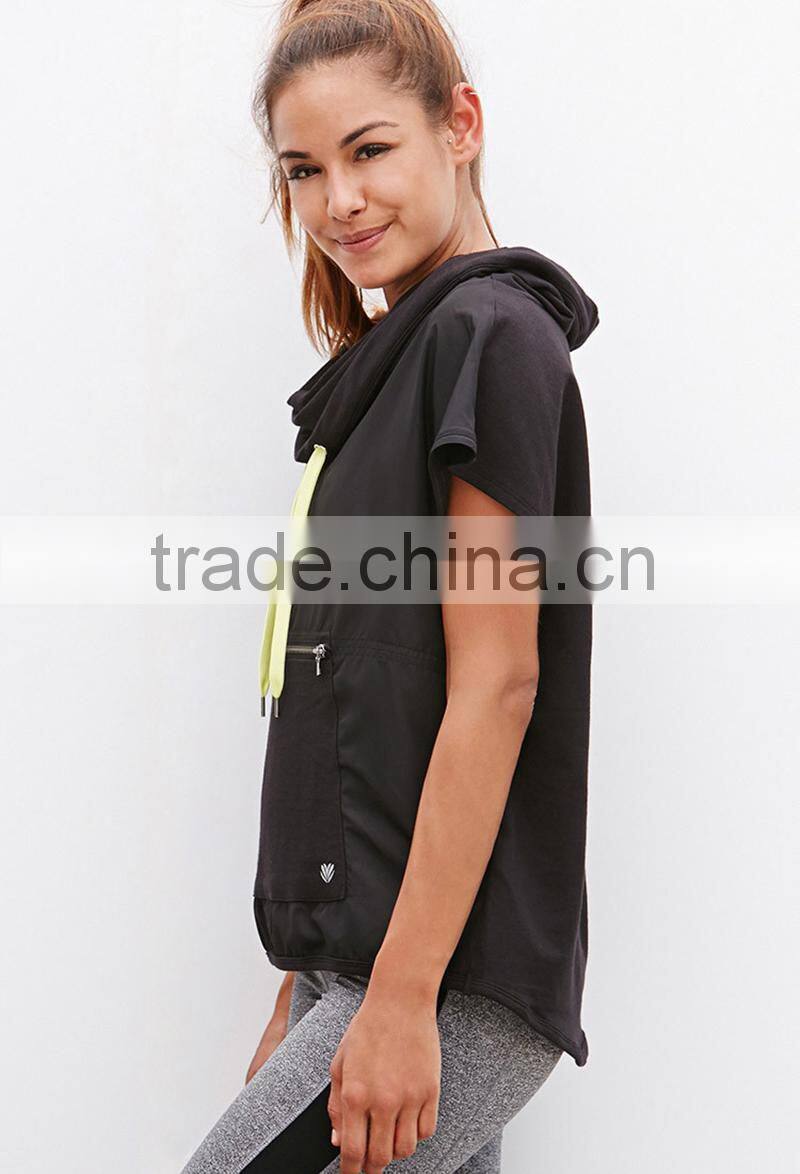 sleeveless athletic pullover oversized hoodie