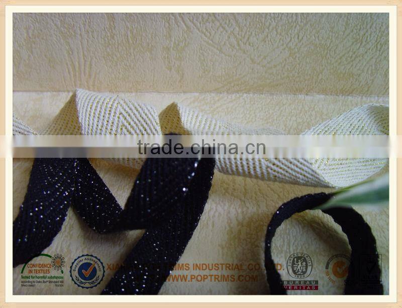 metallic cotton tape