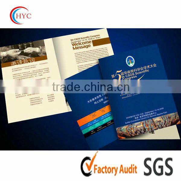 custom design printed product paper brochure