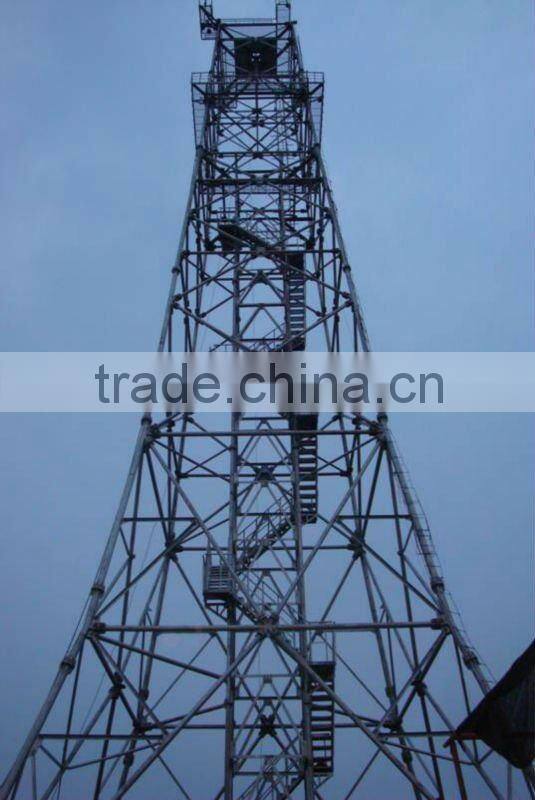 Steel Tower With Galvanized Layer (angular tower and tubular tower with galvanized layer)