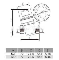 ISO228 with watch nickle-plating relife valve