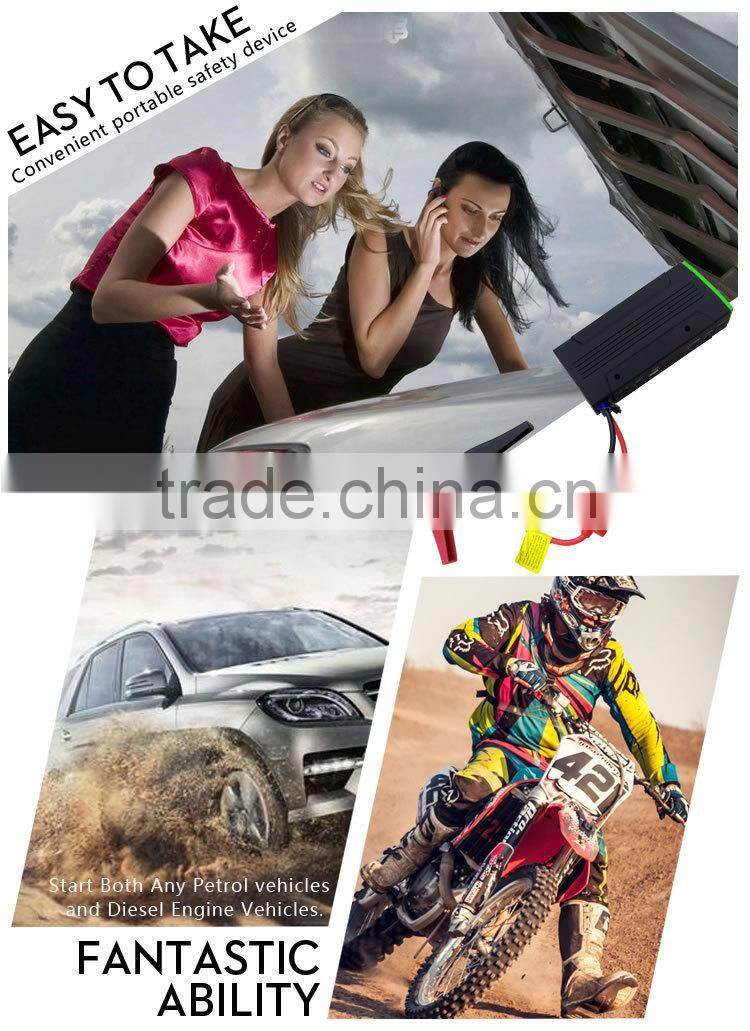 jump starter 13800mAh rohs approved high capacity power supply for petrol 12v mini snap on jump starter