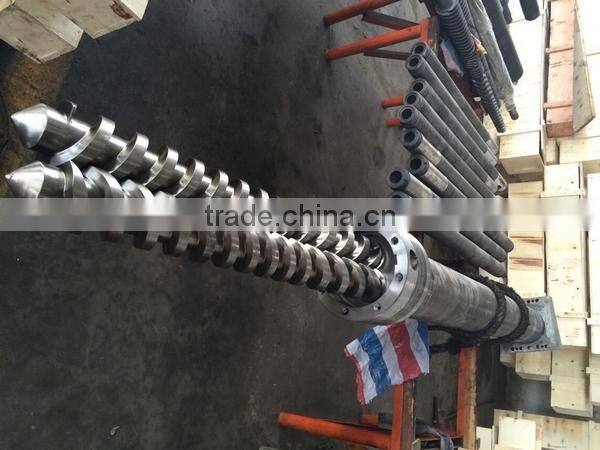 chrome/nitride/bimetallic parallel twin screw barrel for plastic extruder machine