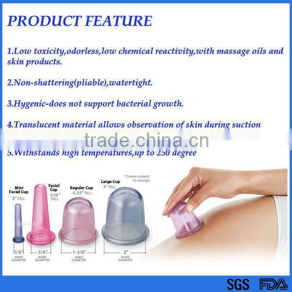 alibaba china wholesale a set of 4pcs silicone vacuum terapia coppe