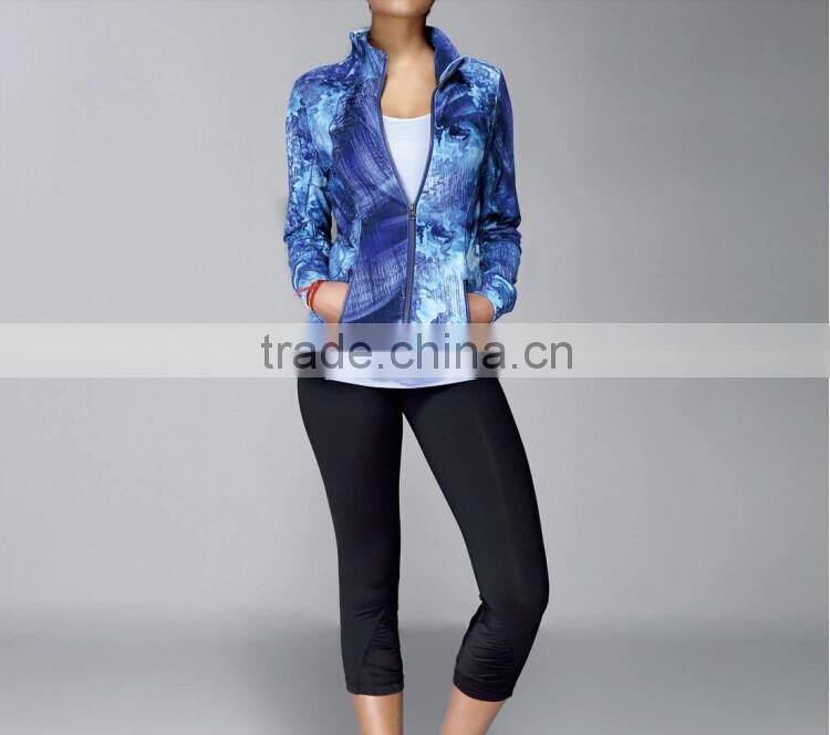 Fashion cheap windprrof outdoor sports wear polyester spandex jacket