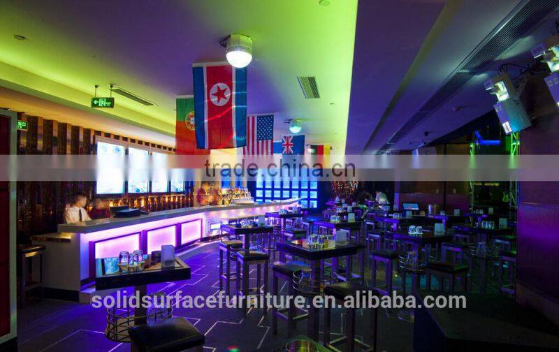 modern LED bar counter gorgeous design