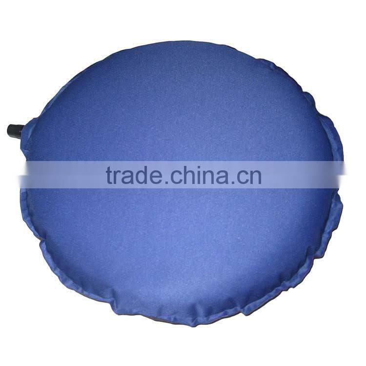 green advertising self inflatable pillow,camping self inflatable pillow