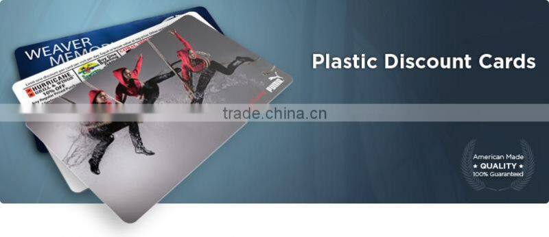PVC discount shopping card/ discount card printing service