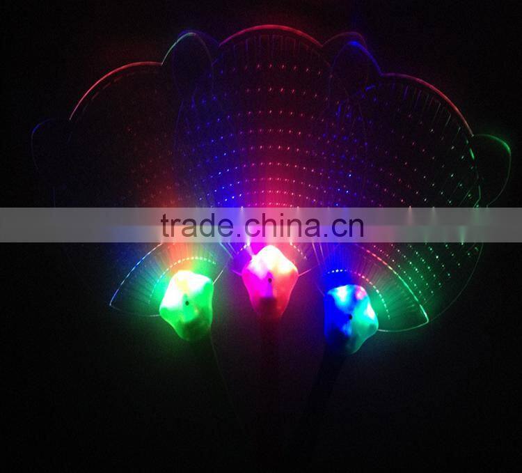 wholesale protable cheap price LED flashing fan hand fans for sale min plastic fan for children