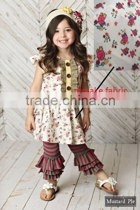 fashionable girls summer clothing set 0-12T girl boutique clothing set wholesale cheap kids 2 pcs summer outfit