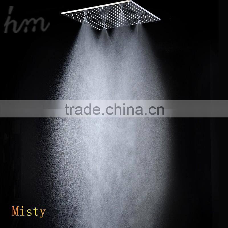 20 inch temperature conctrol led color rain spa shower head luxury bathroom accessories water screen shower bath