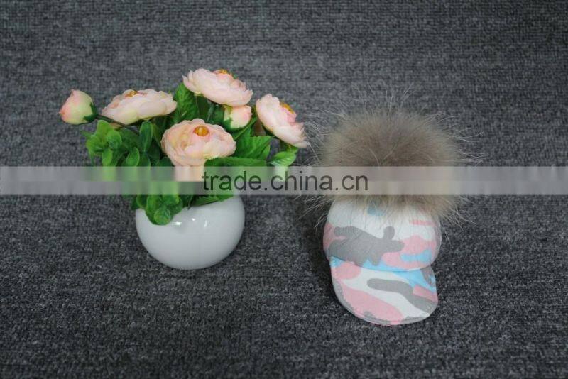 fur pom pom keyrings / cute handbag for girls / hot sale small fur purse