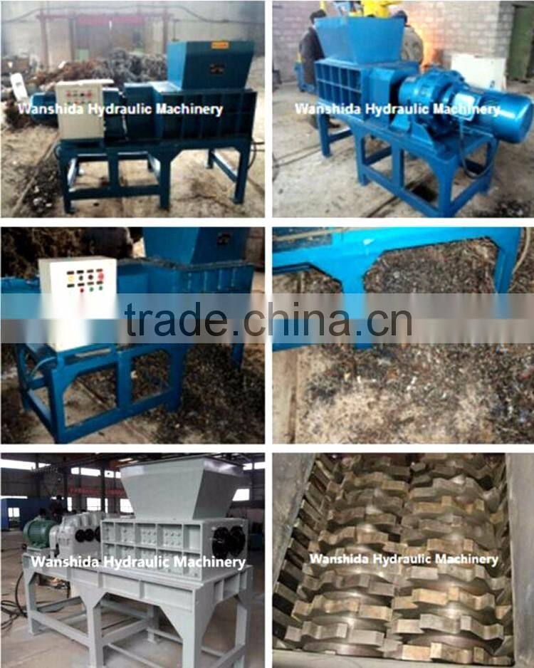 Heavy duty industral tyre shredder for sale