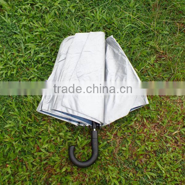 Silver-coated outdoor car parasol
