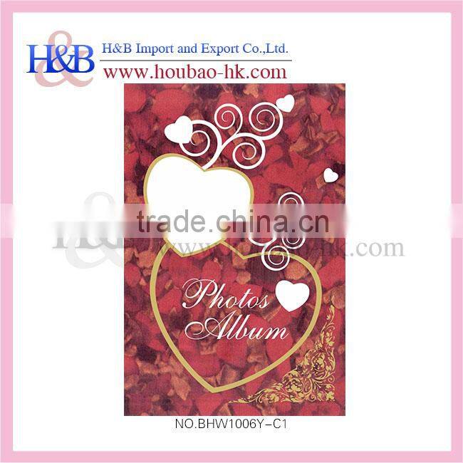 wholesale latest black wooden wedding photo album cover design