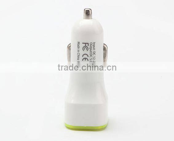 Dual usb universal 5V 2.1A phone car charger led 2 port usb car charger