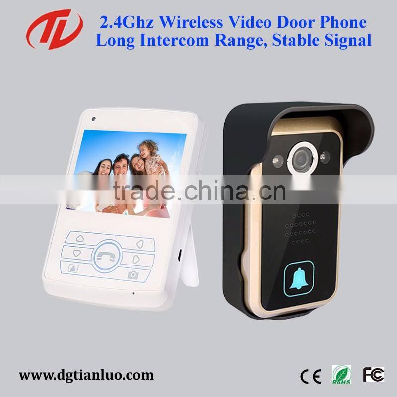 Single Home Digital Video Door Phone Handsfree Wireless Intercom System