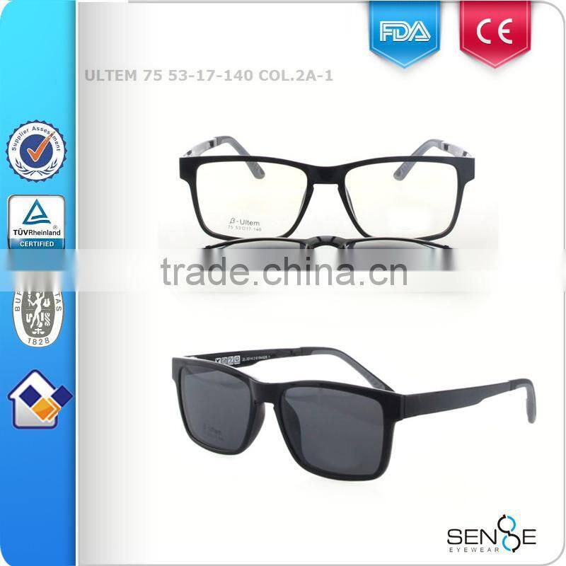 2015 red polarized clip on sunglasses