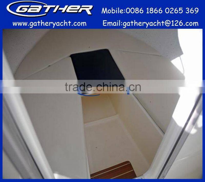 Hot sale fiberglass small hard top fishing boat