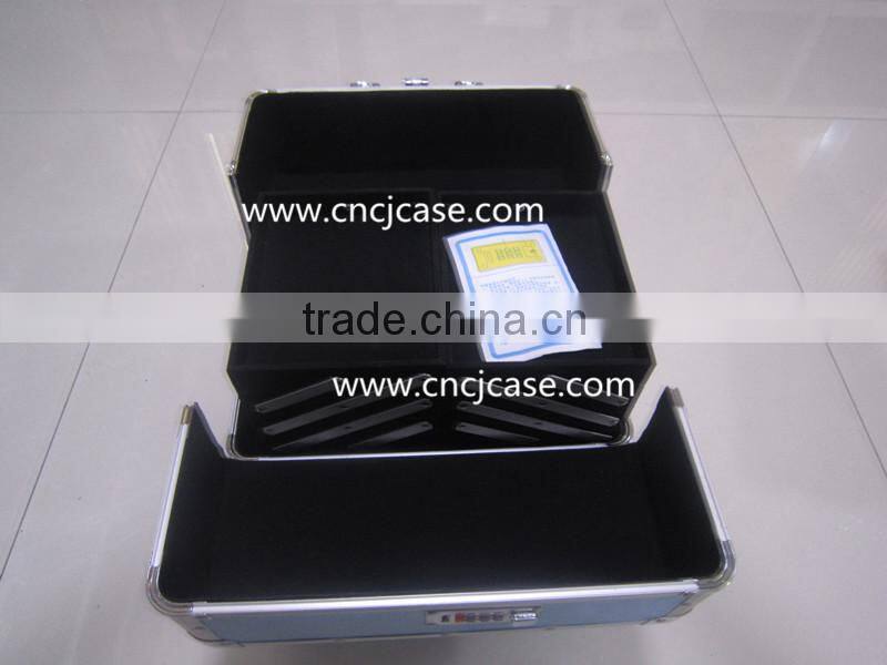 High-end fashion of blue aluminum beauty case