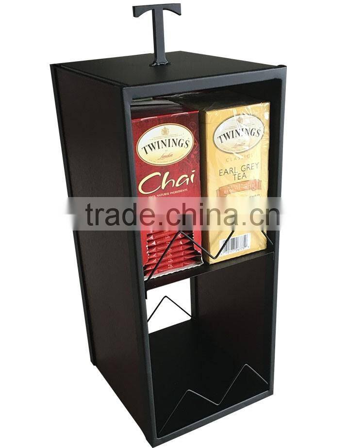Factory Supply Custom Logo Metal Material Tea Box Shelf