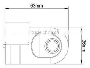 CCD Wide Angle Camera With 2.6mm Lens For Car And Mini Vehicle