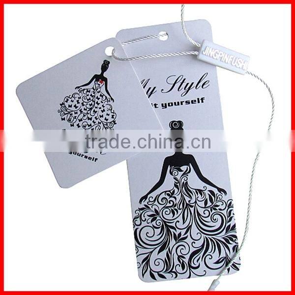 Wholesale Newly Designed Printing Paper Ladies Hangtag On Clothes