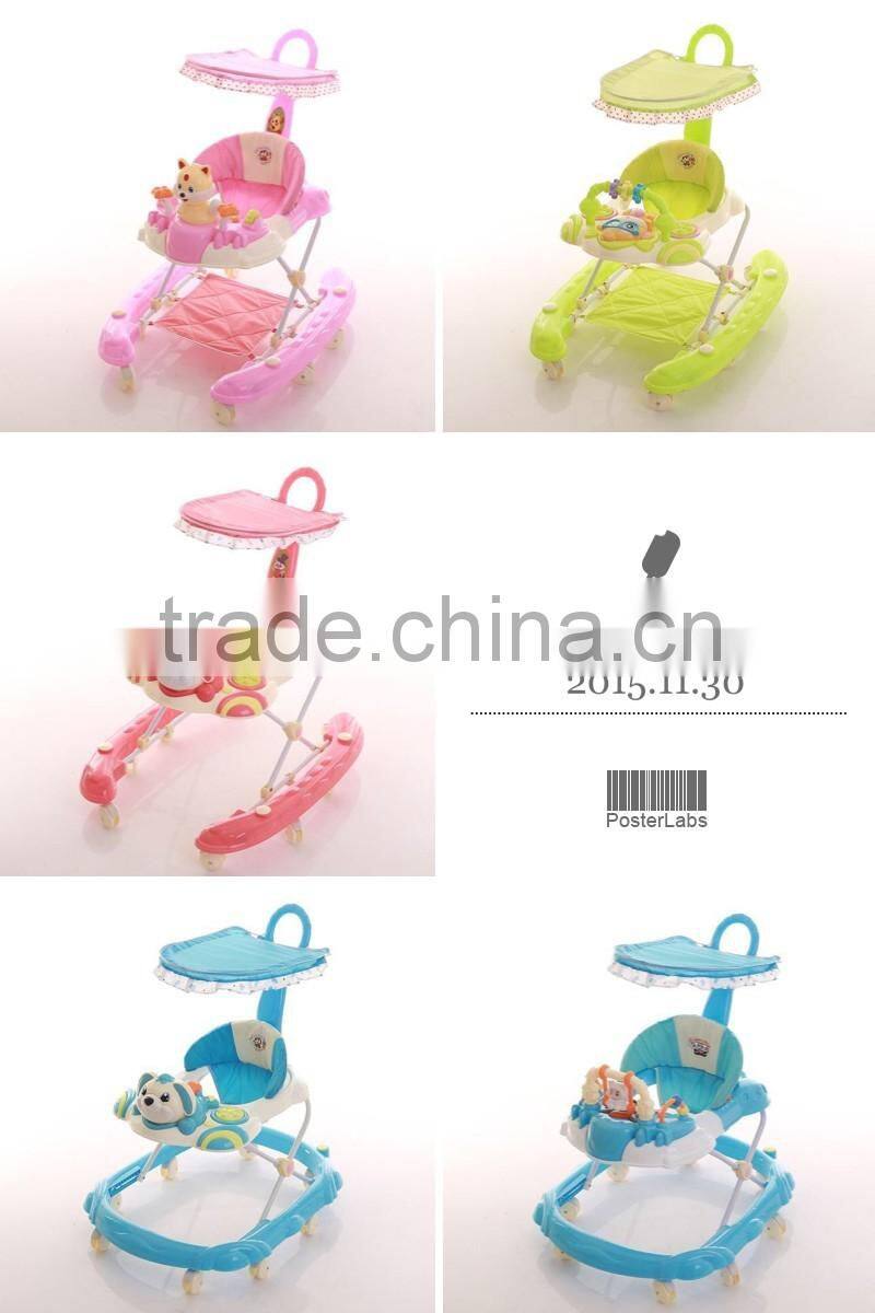 China produced child walker/baby walkers/6 wheels walker for Arabic market