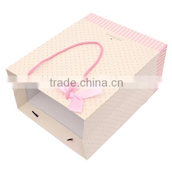 Sweet Light Color Paper Bag With Logo Print