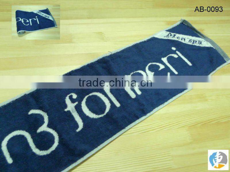 100% Cotton Terry Jacquard Sports Towel With Customized Logo