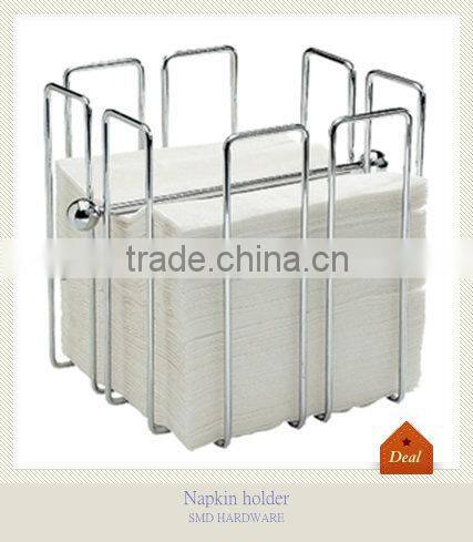Metal square antique napkin holder