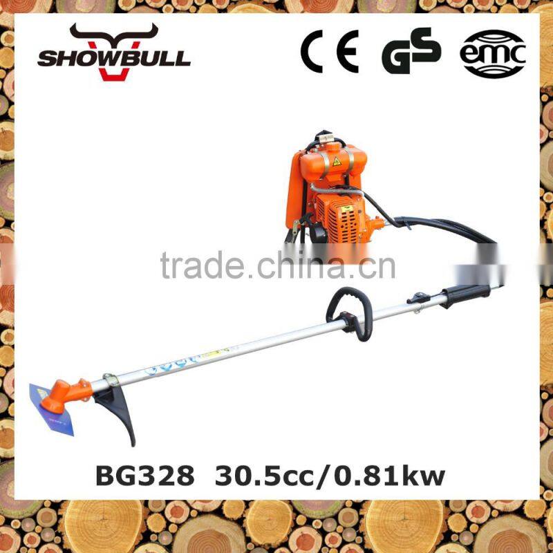 high quality knapsack brush cutter bg328 grass cutter machine