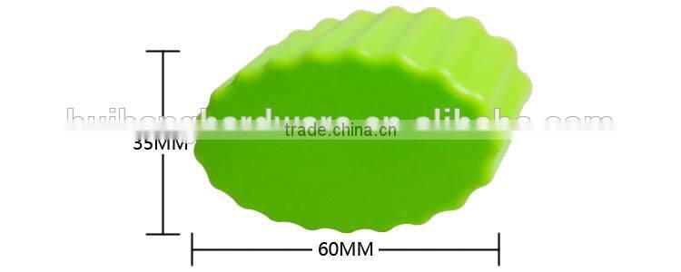 A03-10 Green oval silicone cake moulds /silicone cupcake mould/ muffin mould