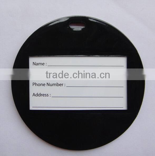 Hot quality durable plastic wholesale logo luggage travel tags