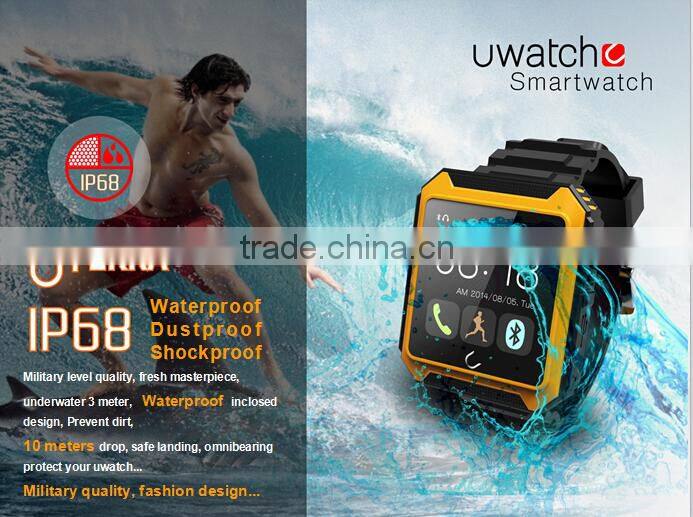 2015 new IP68 Waterproof/Dustproof/Shockproof U Watch U TERRAWatches Bluetooth Smartwatch