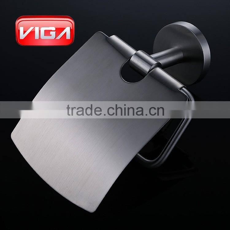 304 stainless steel toilet tissue roll paper holder in brush nickel