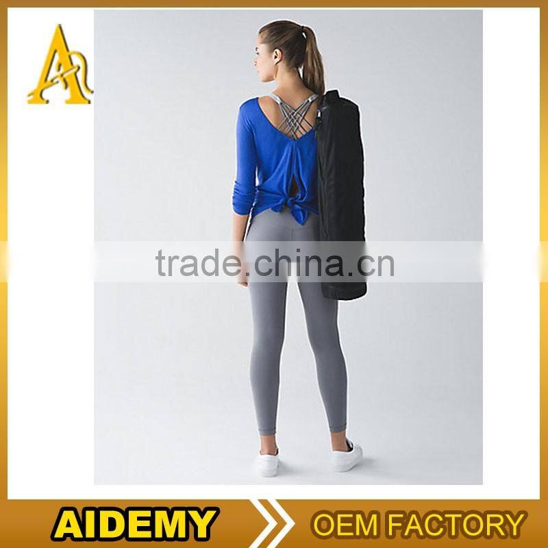 Custom new products dry fit womens yoga tee elegant sports apparel wholesale t shirt