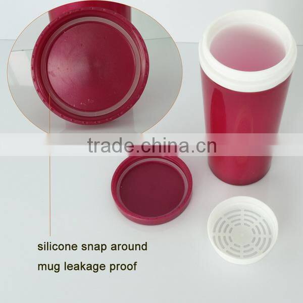 300ml Plastic double wall mug