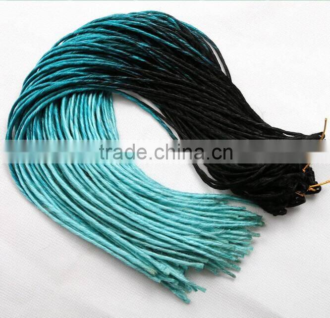 F6676 24" two tone soft dread lock synthetic braiding hair,soft dread braids
